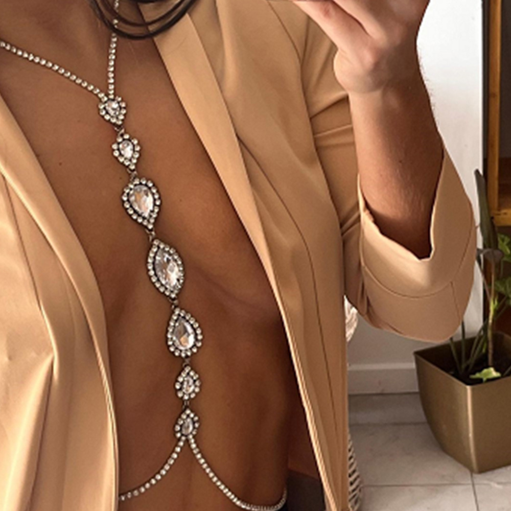 Body Jewelry Retainers - Mode Sexy Waterdruppel Ketting Borst Ketting