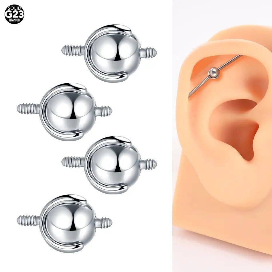 Body Jewelry Replacement Ball - 1Pc 16G/14G 4/5Mm Industriële Barbell Piercing