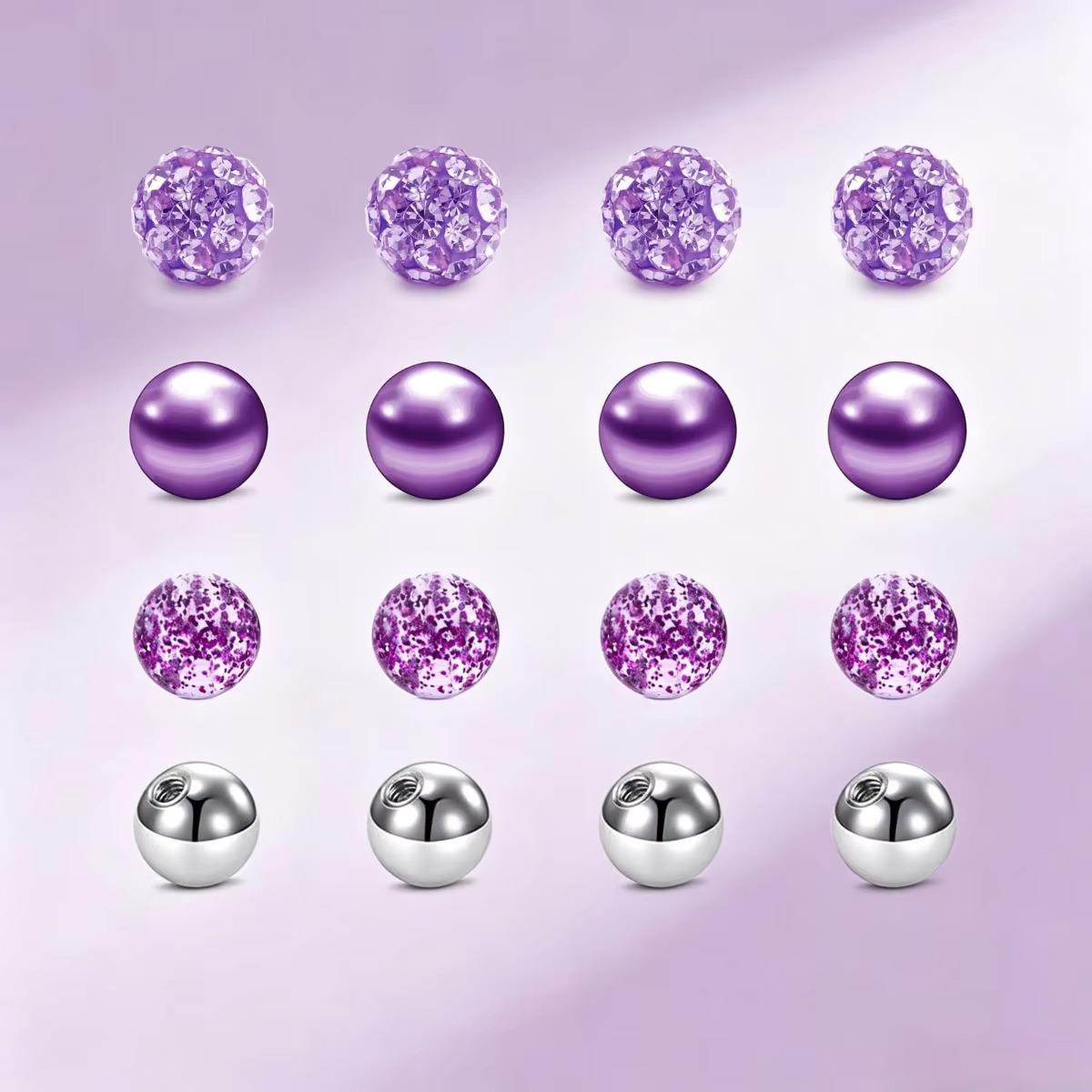 Body Jewelry Replacement Ball - 16 stuks gemengde kleuren vervangende balletjes