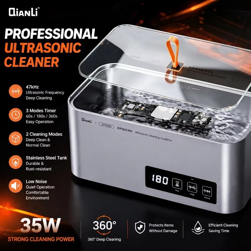 Body Jewelry Repair - QIANLI QX9000 Ultrasone Reiniger 35W 47kHz