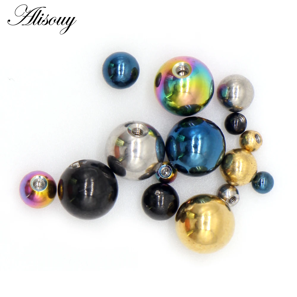 Body Jewelry Replacement Ball - Alisouy 10 stuks/partij Rvs Vervanging Ballen