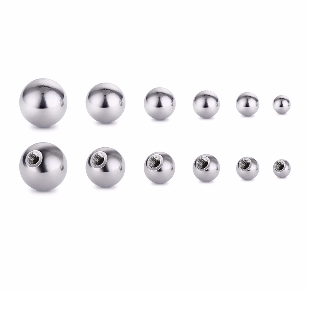Body Jewelry Replacement Ball - 20 stuks Rvs Vervanging Ronde Ballen