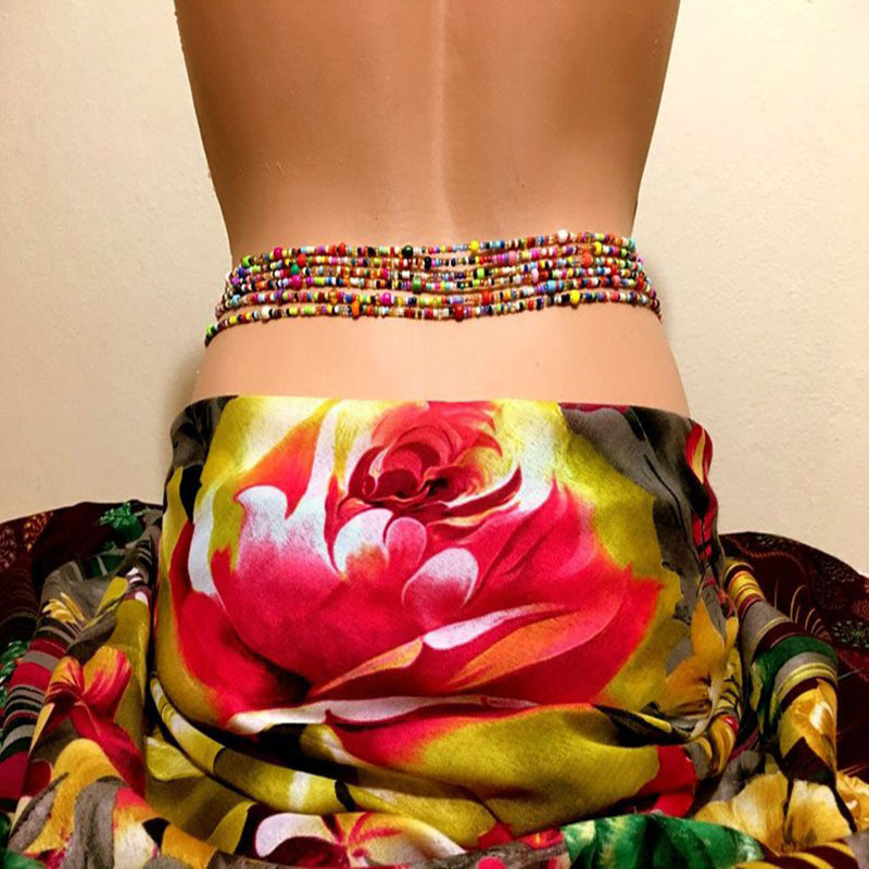 Body Jewelry For You - Vrouwen Gelaagde Kralen Buik Ketting Boho