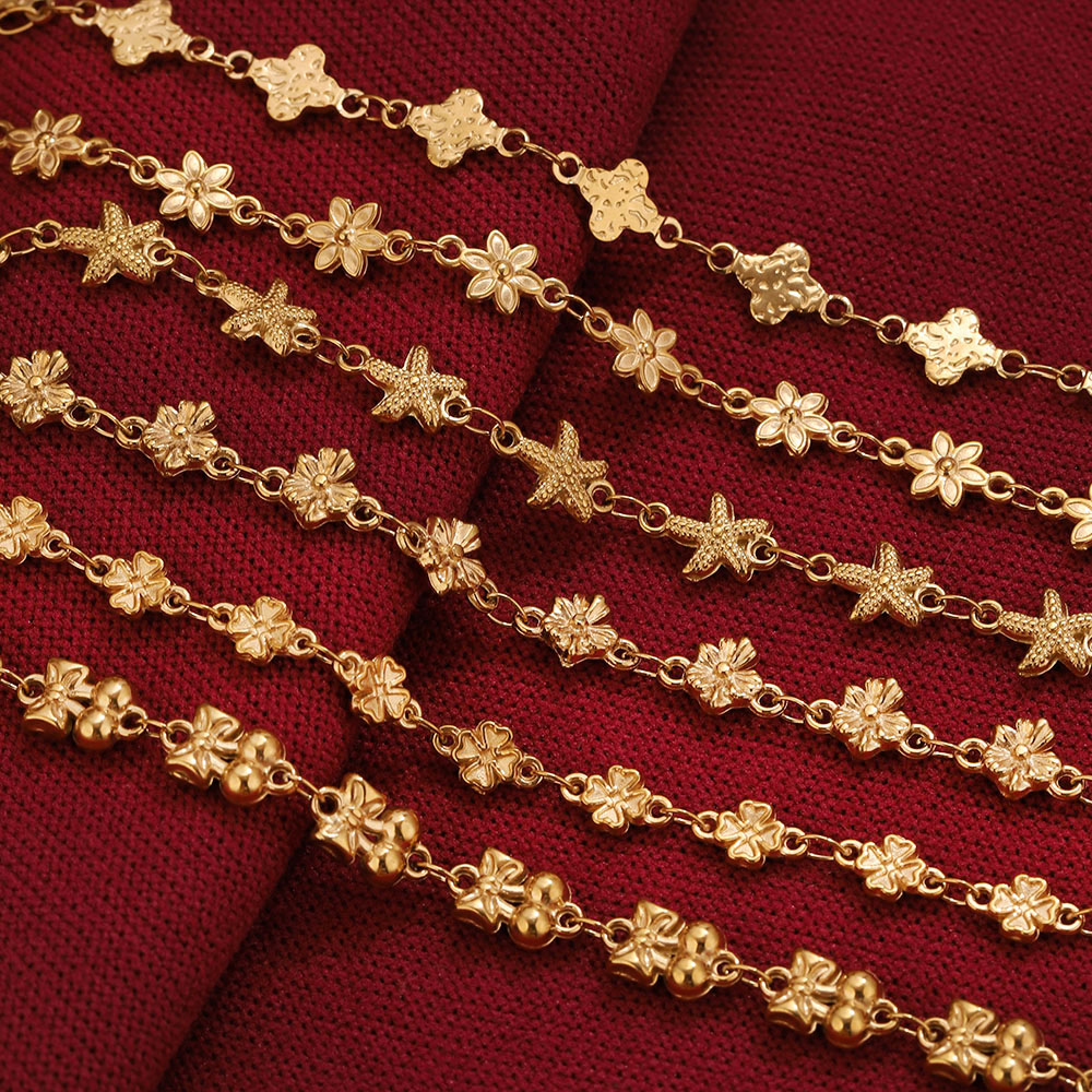 1 meter roestvrijstalen bloems - Body Jewelry Necklace recensie en prijs