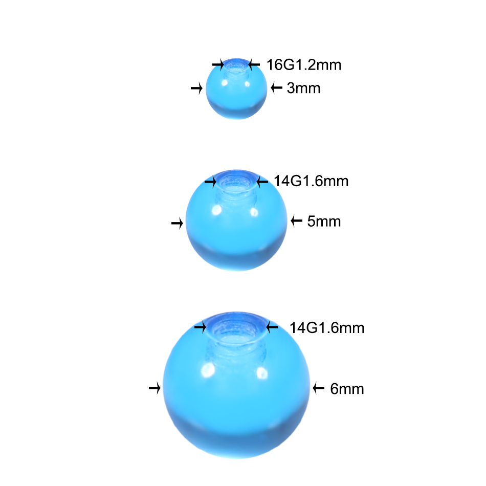 Groothandel Acryl 3MM 5MM 6MM  - Body Jewelry Replacement Ball recensie en prijs
