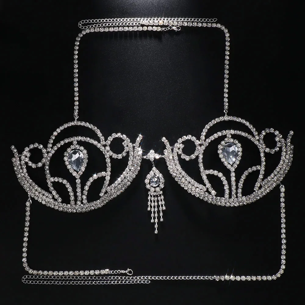 Luxe Strass Bikini Bh Geometri - Body Jewelry Retainers recensie en prijs
