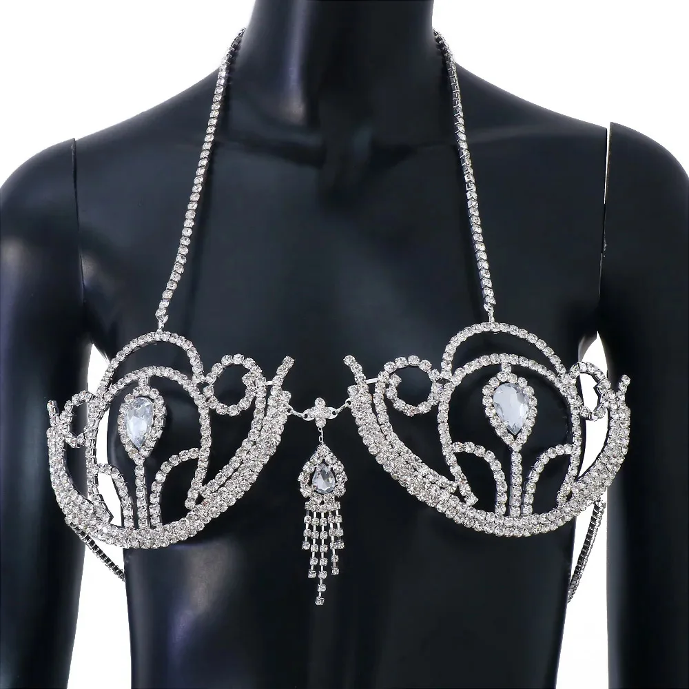 Luxe Strass Bikini Bh Geometri - Body Jewelry Retainers recensie en prijs
