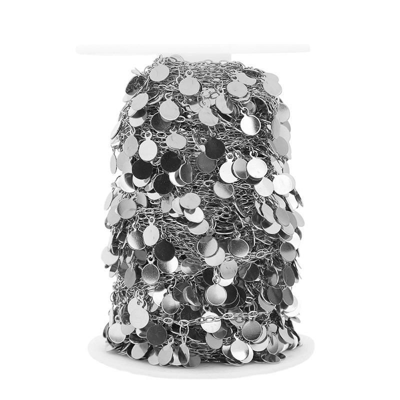 1 Meter RVS 6mm Schijf Handgem - Body Jewelry Necklace recensie en prijs