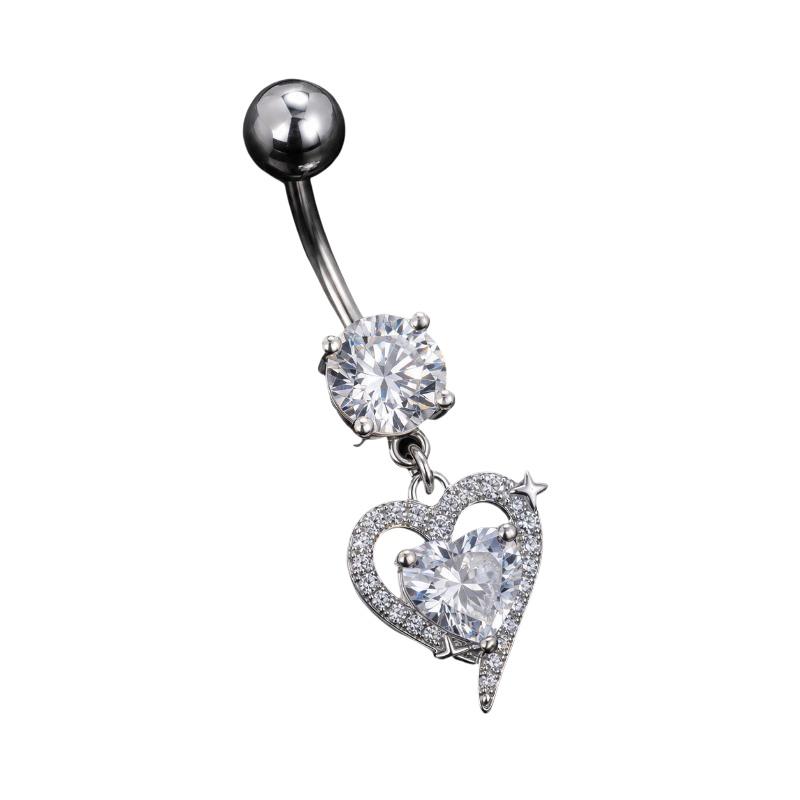 1 Stuks Dangle Navel Ringen Ch - Body Jewelry Surgical Steel recensie en prijs