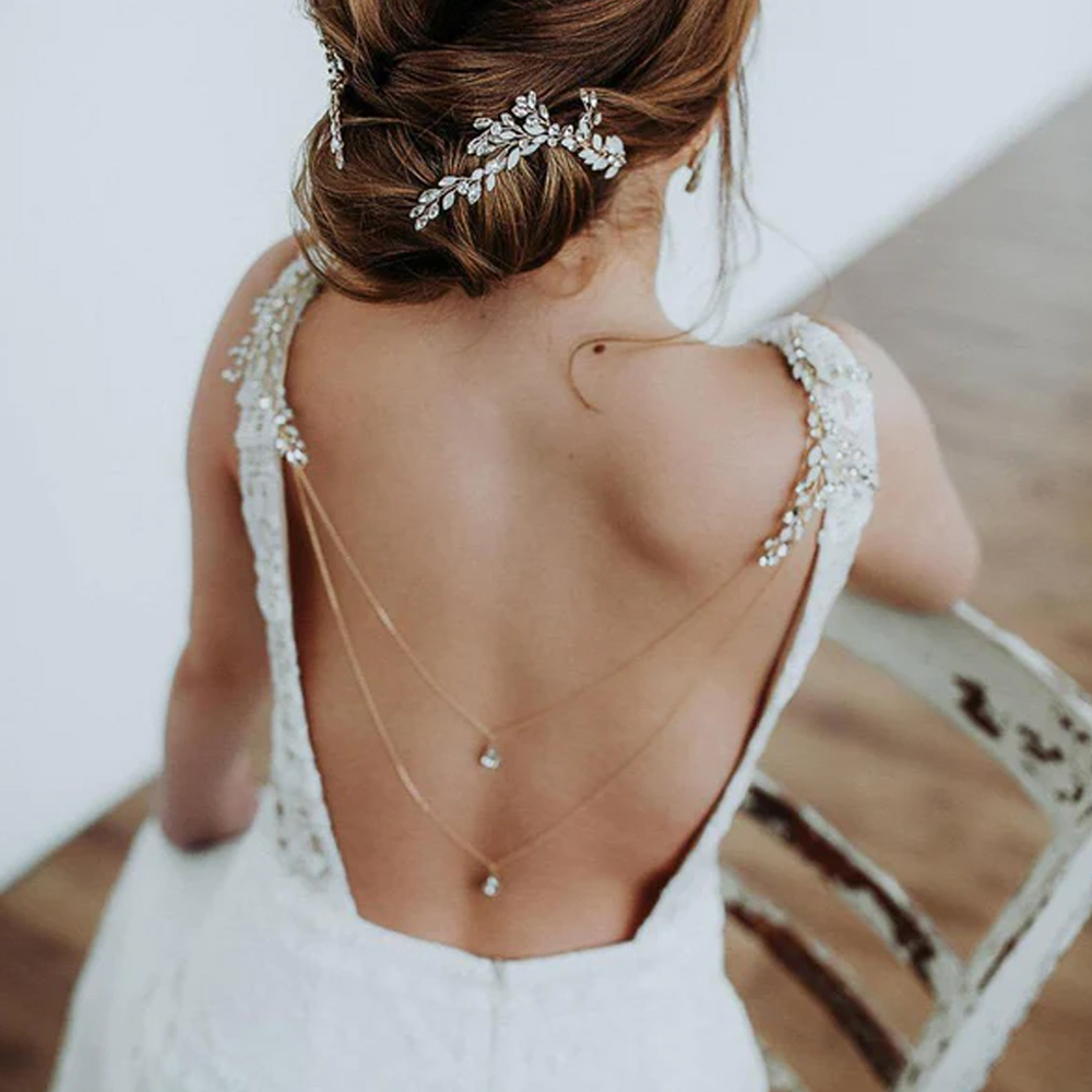 Zirkoon Kwast Hanger Rug Ketti - Body Jewelry Necklace recensie en prijs