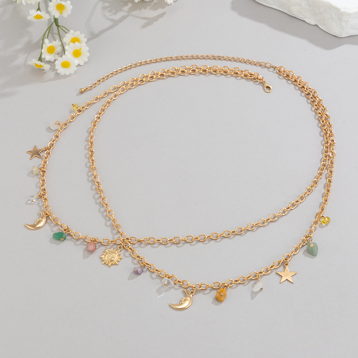 Boho Ster Maan Zon Hanger Tail - Body Jewelry For You recensie en prijs