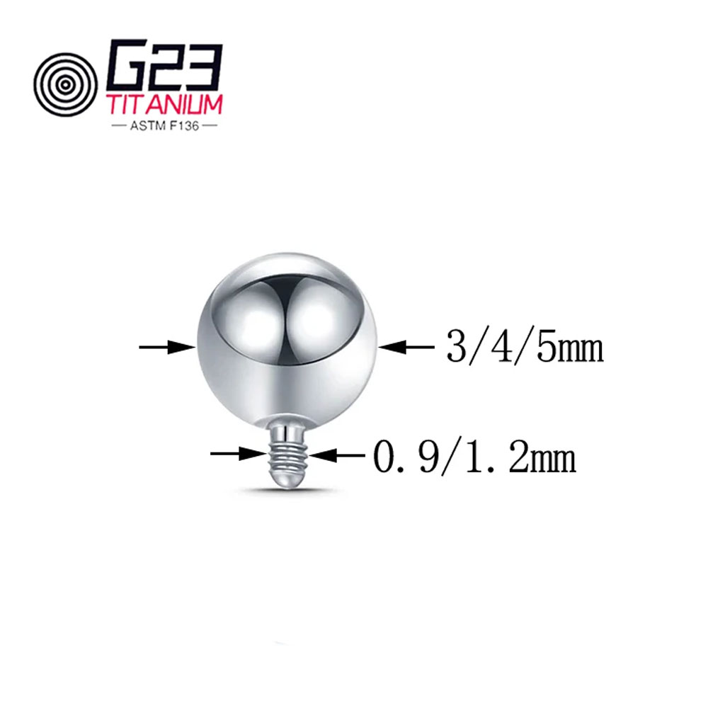 Groothandel 10/50 stuks Titani - Body Jewelry Replacement Ball recensie en prijs