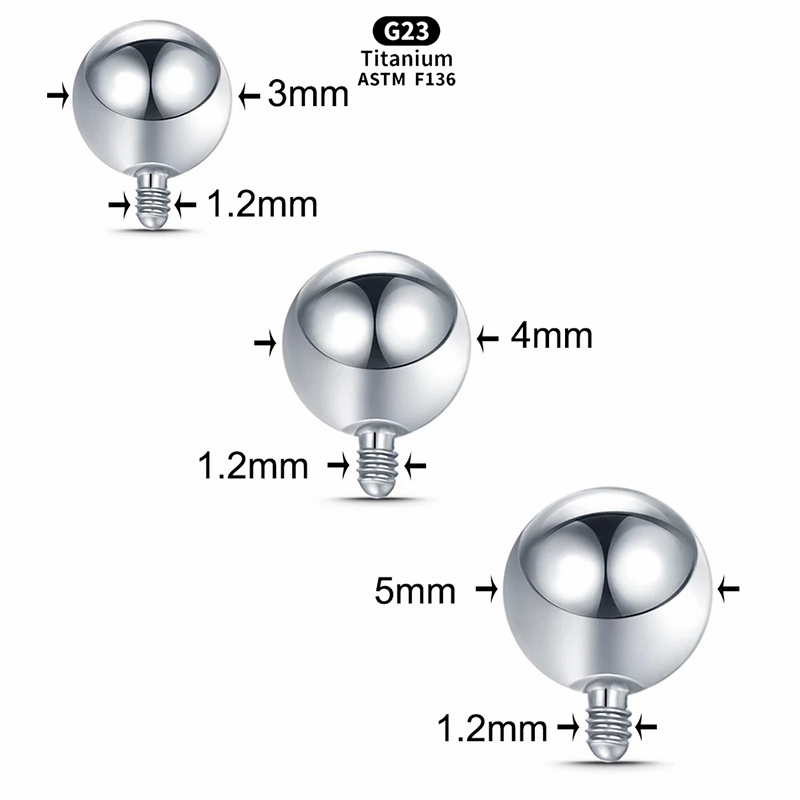 1 STKS Intern Schroefdraad Bal - Body Jewelry Replacement Ball recensie en prijs
