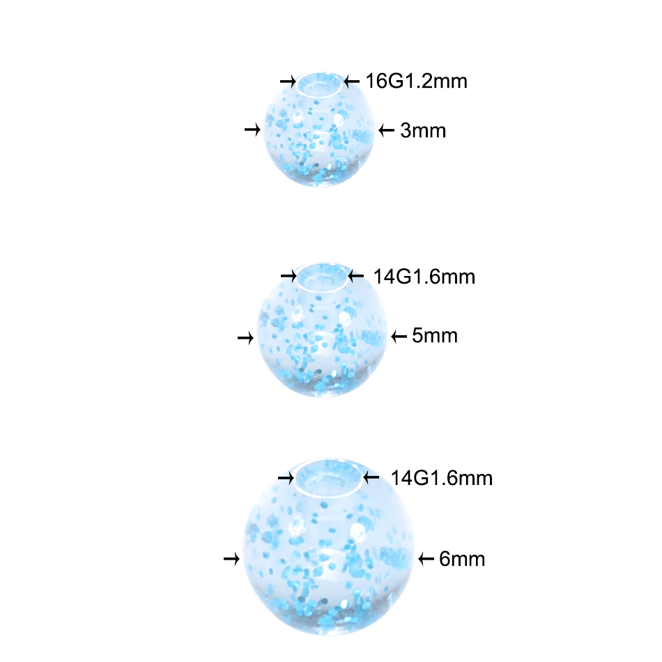 90-120pcs Kleurrijke Acryl Ver - Body Jewelry Replacement Ball recensie en prijs