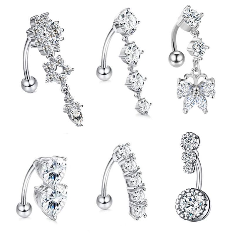 Buikknopring Hangende buikring - Body Jewelry Surgical Steel recensie en prijs
