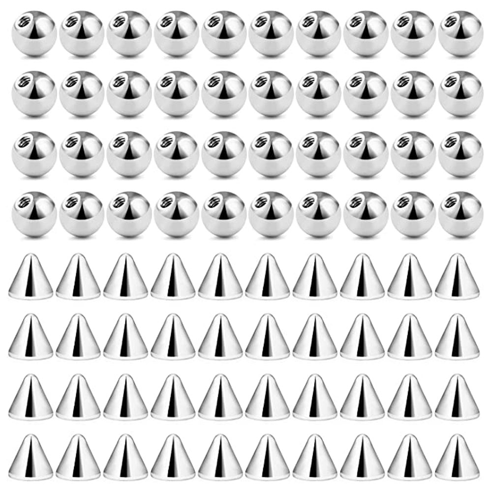 80Pcs 3-5Mm 316L Chirurgisch S - Body Jewelry Replacement Ball recensie en prijs