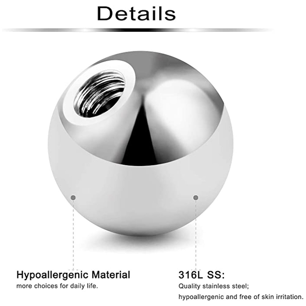 80Pcs 3-5Mm 316L Chirurgisch S - Body Jewelry Replacement Ball recensie en prijs