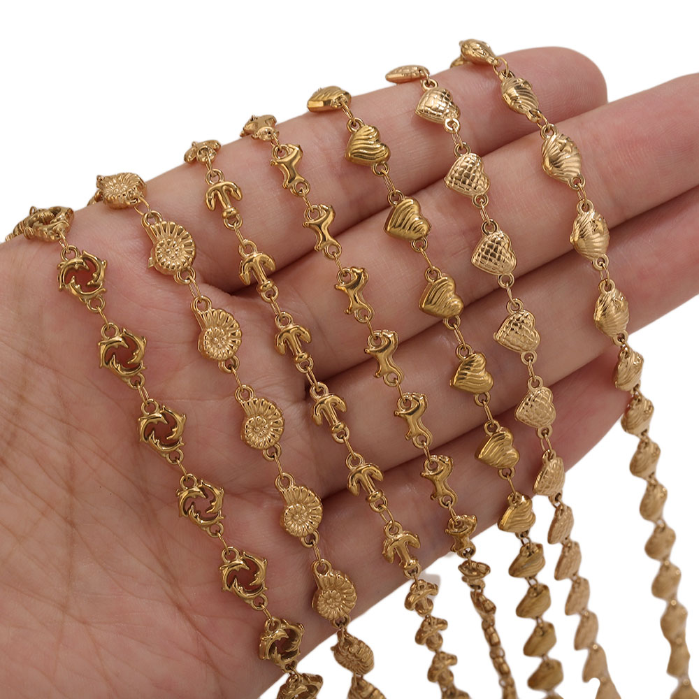 1M PVD Gouden RVS Hart Ster Bl - Body Jewelry Necklace recensie en prijs