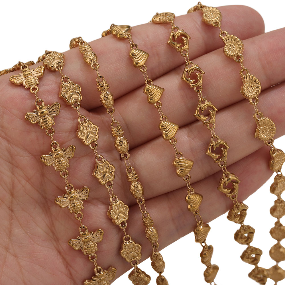 1M PVD Gouden RVS Hart Ster Bl - Body Jewelry Necklace recensie en prijs