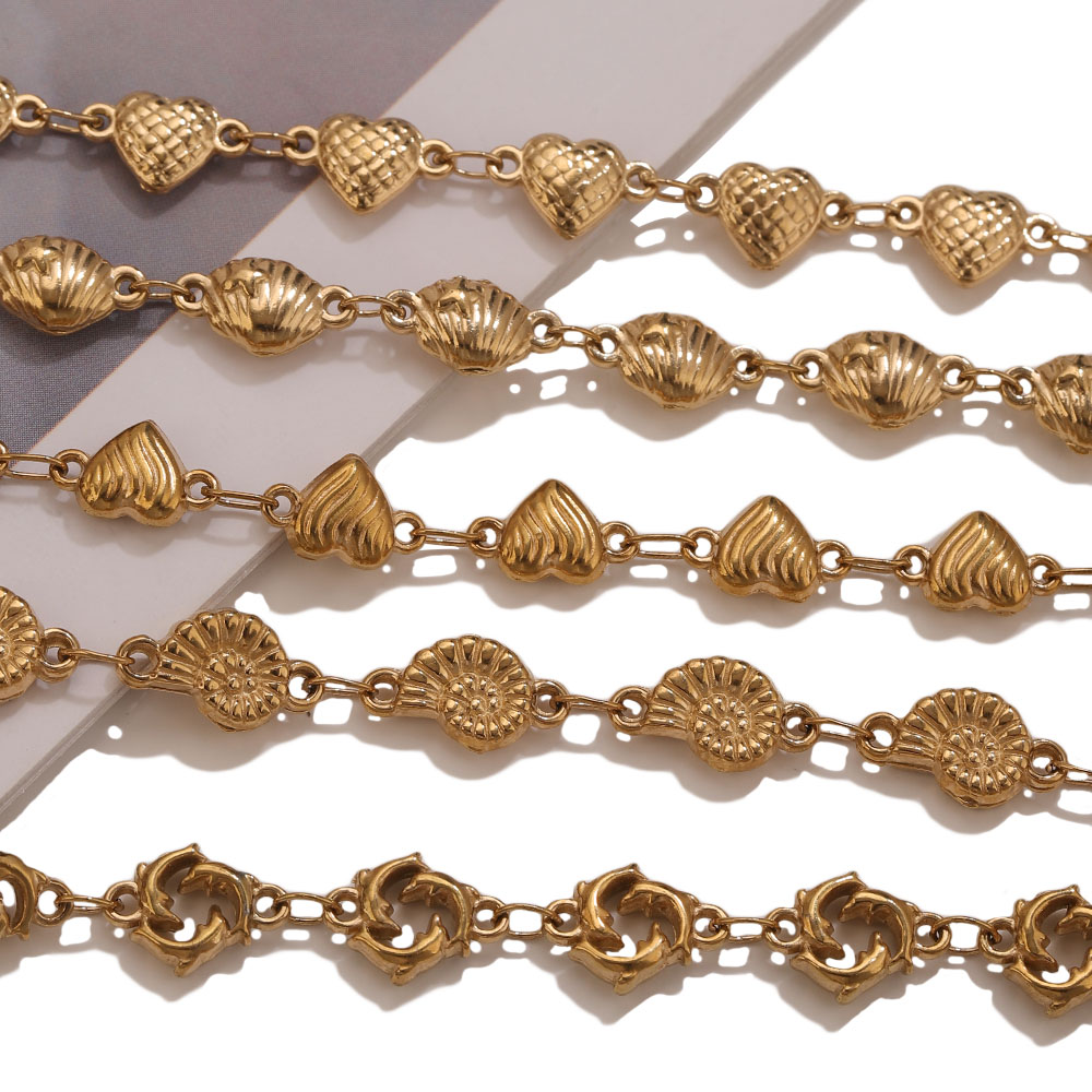 1M PVD Gouden RVS Hart Ster Bl - Body Jewelry Necklace recensie en prijs