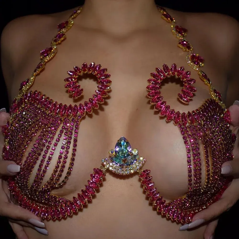Rave Roze Kristal Borst Beugel - Body Jewelry Retainers recensie en prijs
