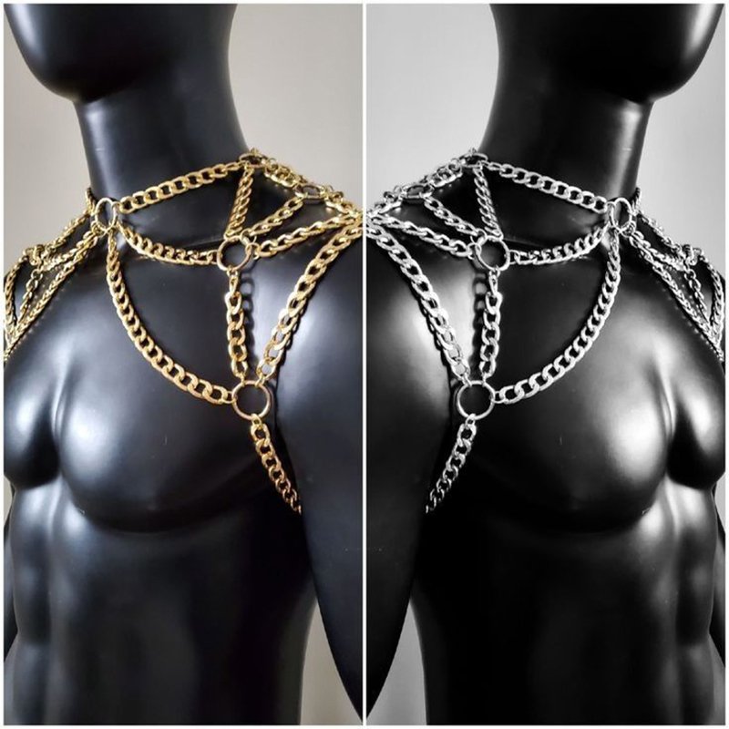 Punk Mannen Schouder Body Chai - Body Jewelry Necklace recensie en prijs