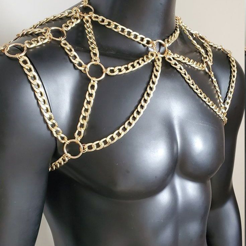 Punk Mannen Schouder Body Chai - Body Jewelry Necklace recensie en prijs
