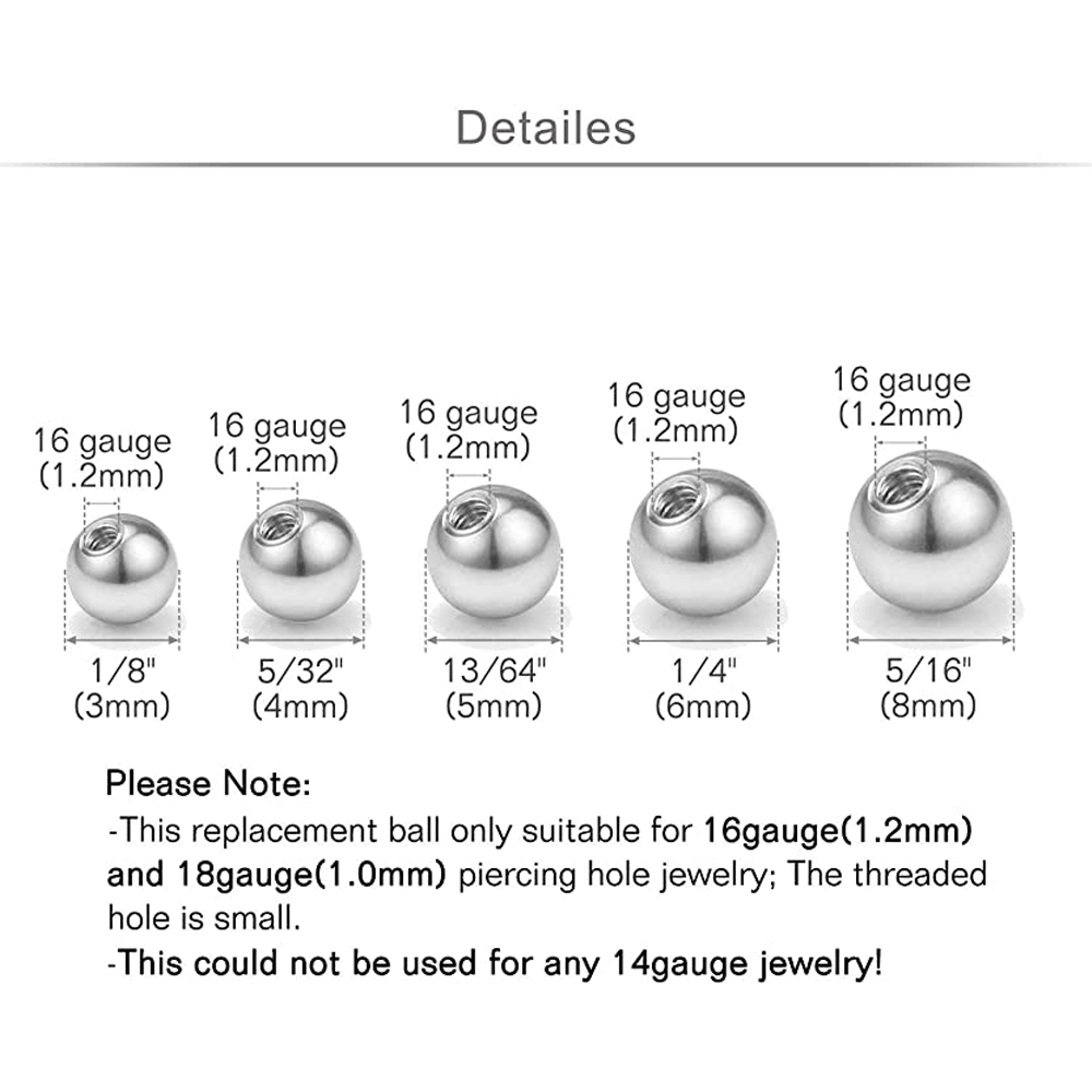 20Pcs Vervanging Ballen Body S - Body Jewelry Replacement Ball recensie en prijs