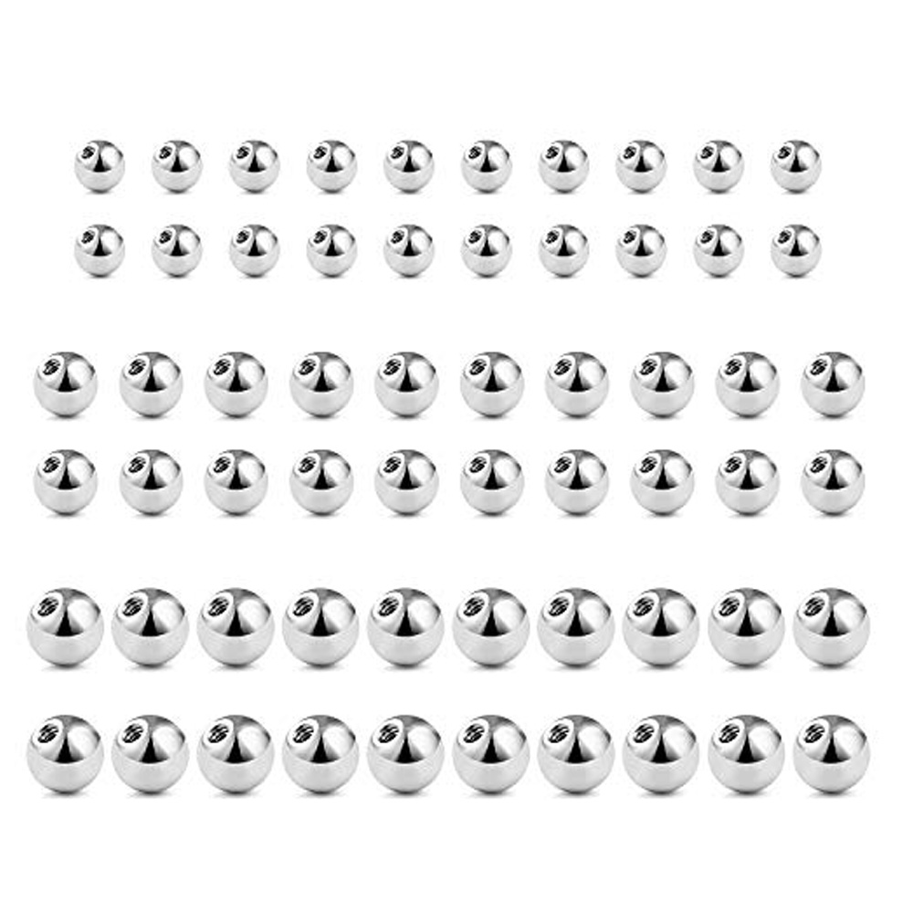 Wkoud 60Pcs 14G 16G 3-5Mm 316l - Body Jewelry Replacement Ball recensie en prijs