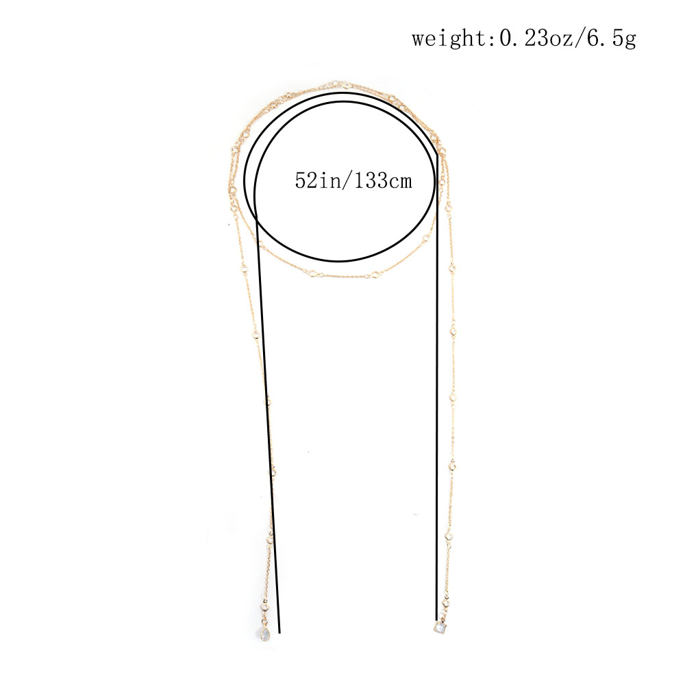 Nieuwe modieuze elegante ketti - Body Jewelry Necklace recensie en prijs
