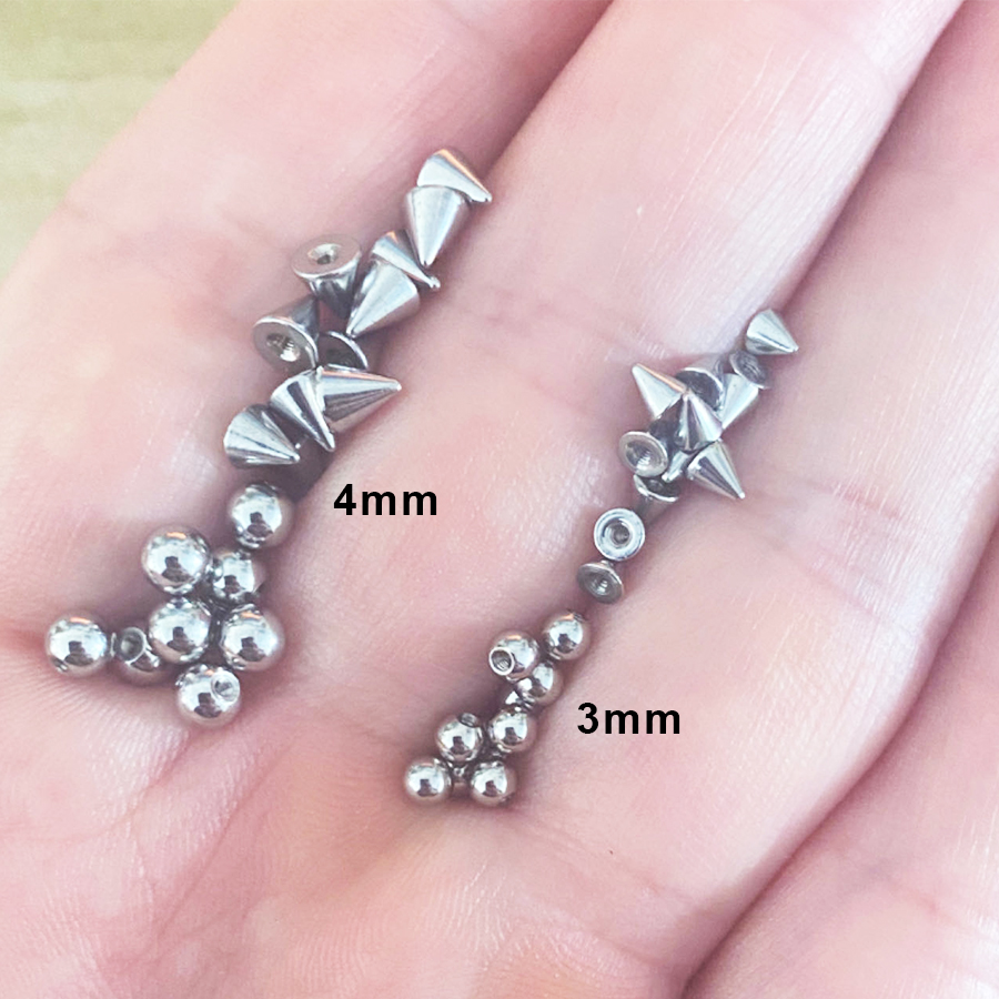 100 stks 16G 3mm 4mm Vervangin - Body Jewelry Replacement Ball recensie en prijs