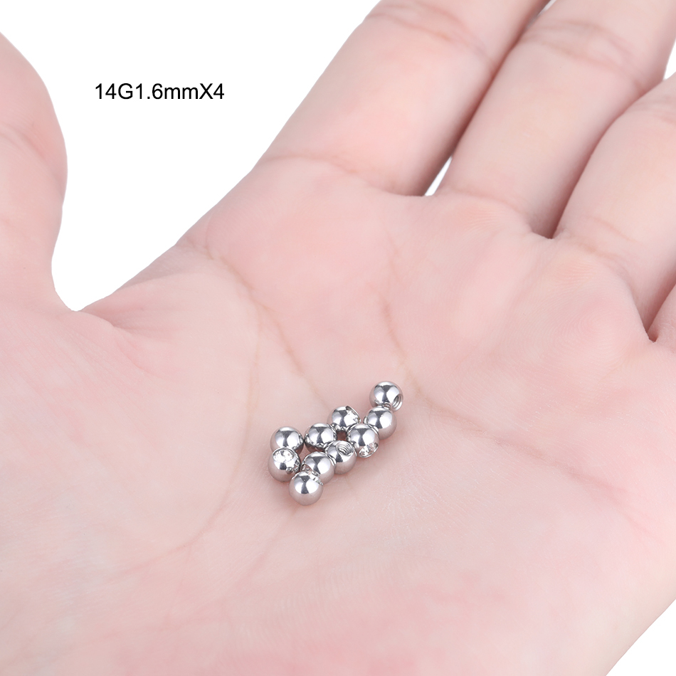 10Pc Rvs Schroef Ballen Vervan - Body Jewelry Replacement Ball recensie en prijs
