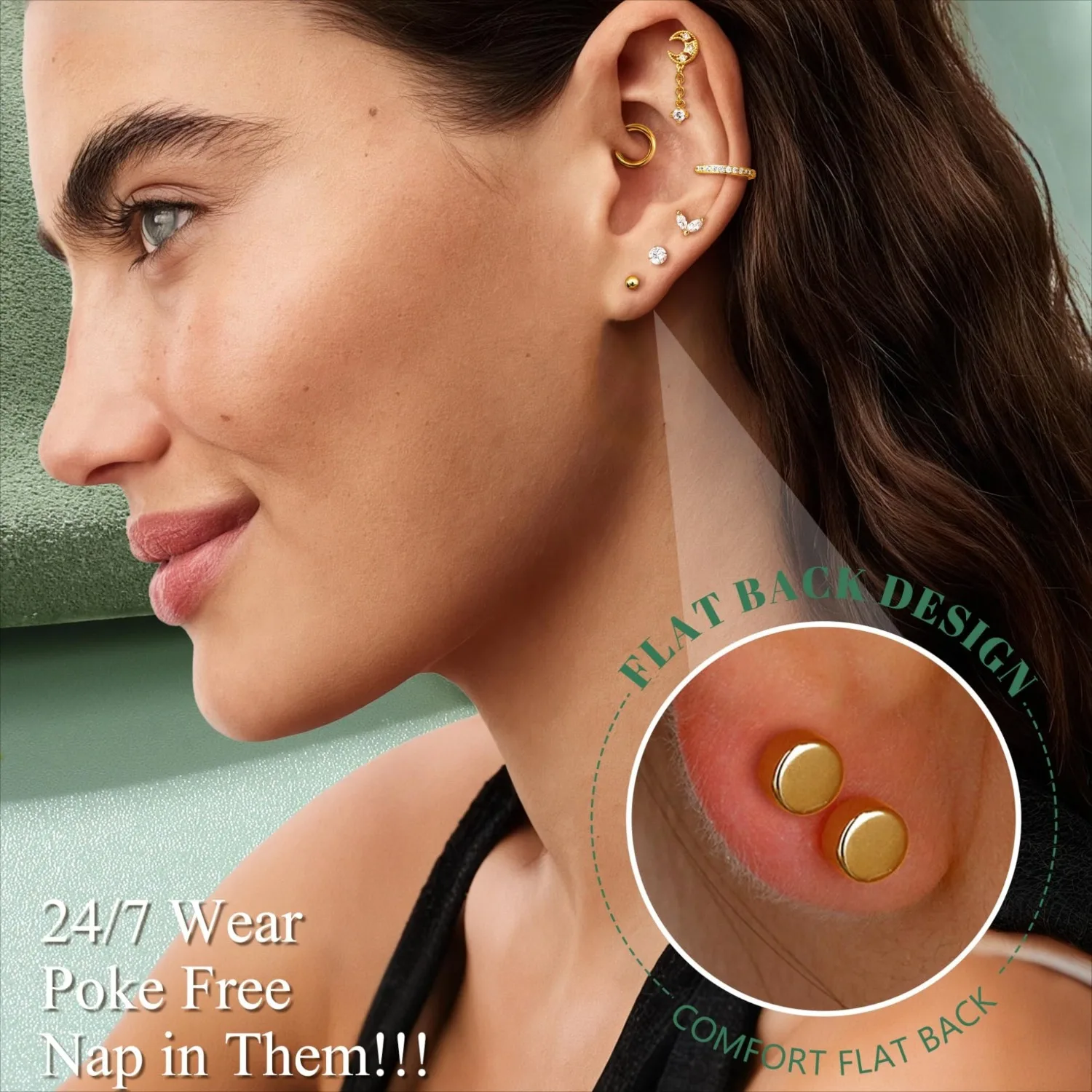 16 Gauge kraakbeenoorbellen vo - Body Jewelry Surgical Steel recensie en prijs