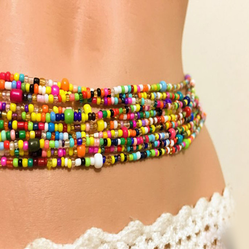 Vrouwen Gelaagde Kralen Buik K - Body Jewelry For You recensie en prijs