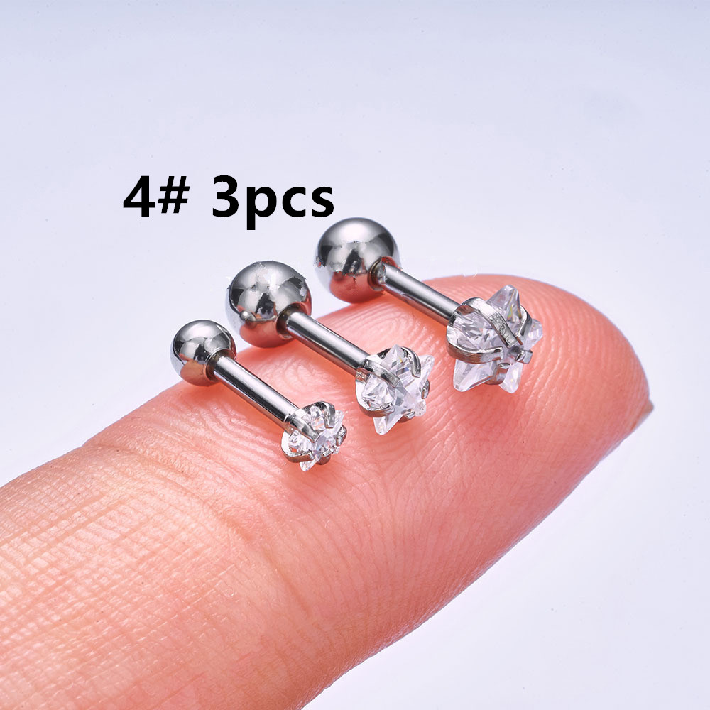 Helix Piercing Ster Oorbellen  - Body Jewelry Surgical Steel recensie en prijs